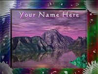 Groovy 3D Backgrounds with YOUR NAME!